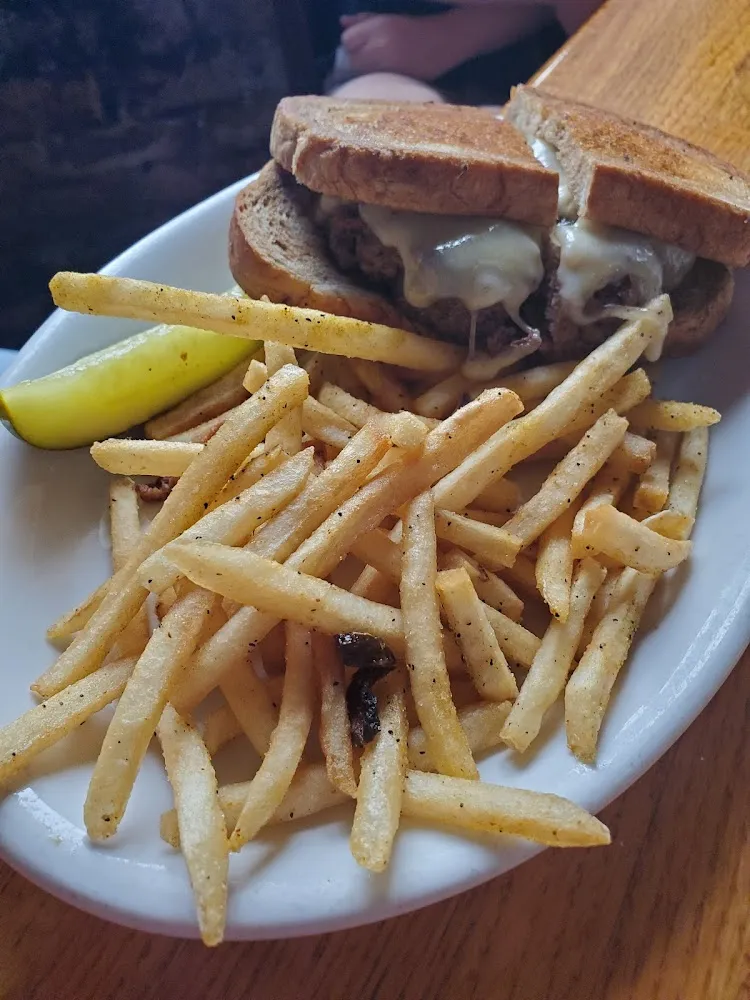 Patty Melt and Fries