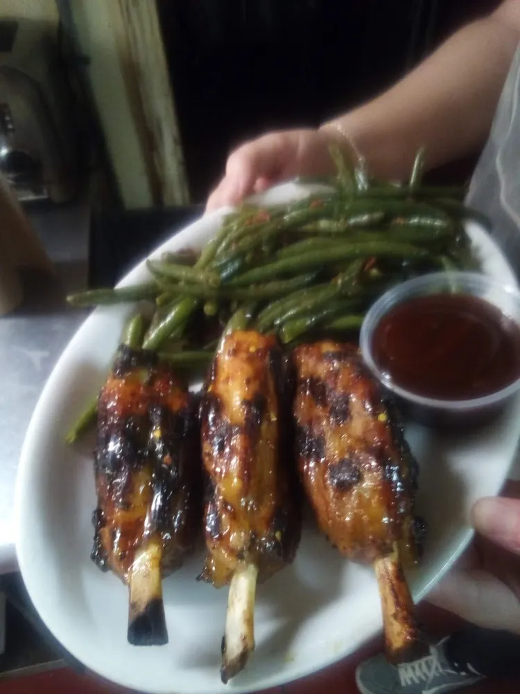 Pork Wings and Green Beans